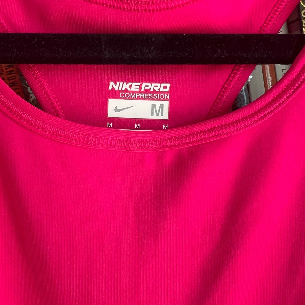 Nike Pro Fuchsia Compression Tank - Picture 2 of 3